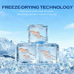 Vorenzyme cubos gambas liofilizadas, ideal para crecimiento y color con astaxantina.