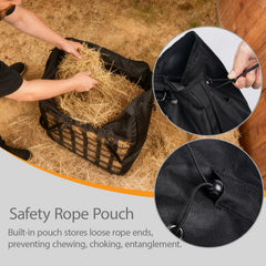 Bolsillo para cuerda en Vorhomness, evita enredos y mejora la seguridad.