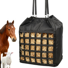 Vorhomness bolsa de heno extra grande, vista frontal, alta capacidad para alimentar ganado.