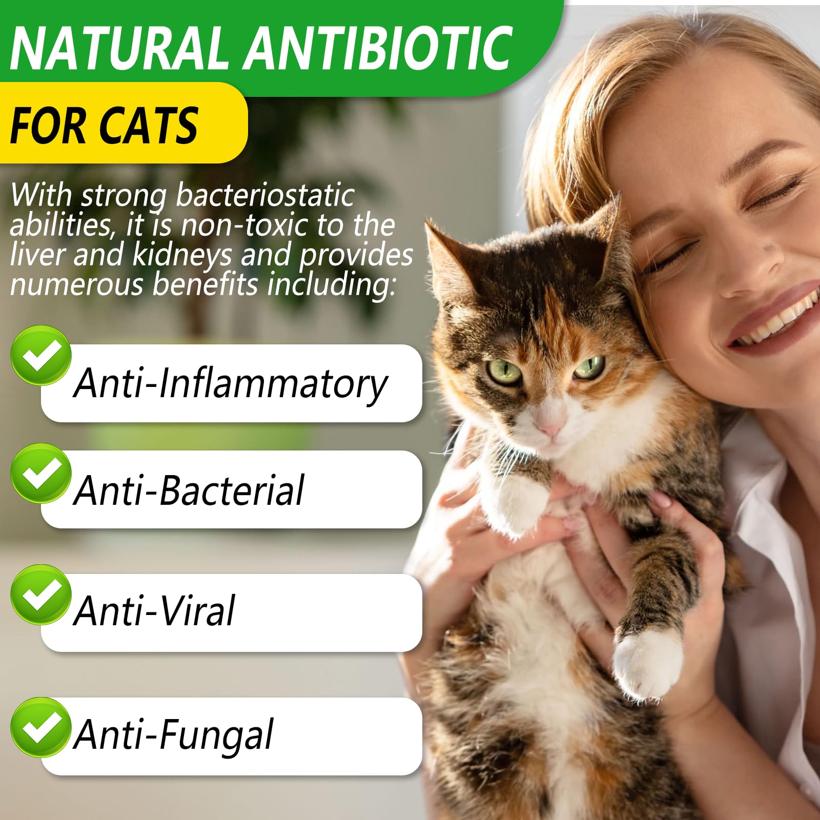 VOSIFSDIY antibióticos para gatos: aplicación de gotas para dosis diaria.