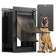 Vosoir puerta para perro en pared grande, acceso cómodo para mascotas de gran tamaño.