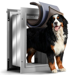 VOSOIR puerta para perro XL con 3 pestanas ofrece sellado mejorado para evitar corrientes.