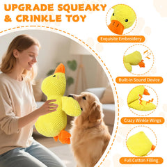 VOXGET pato-peluche-ruido-graznido para morder y jugar