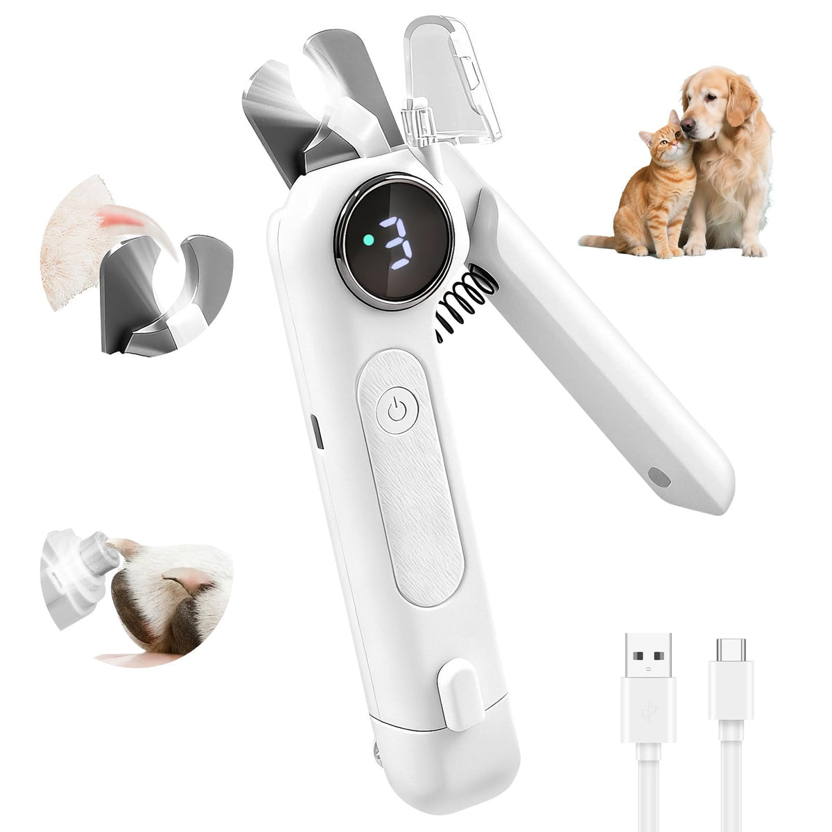 Corta uñas VTOPVMAX para perros y gatos con precisión y seguridad.