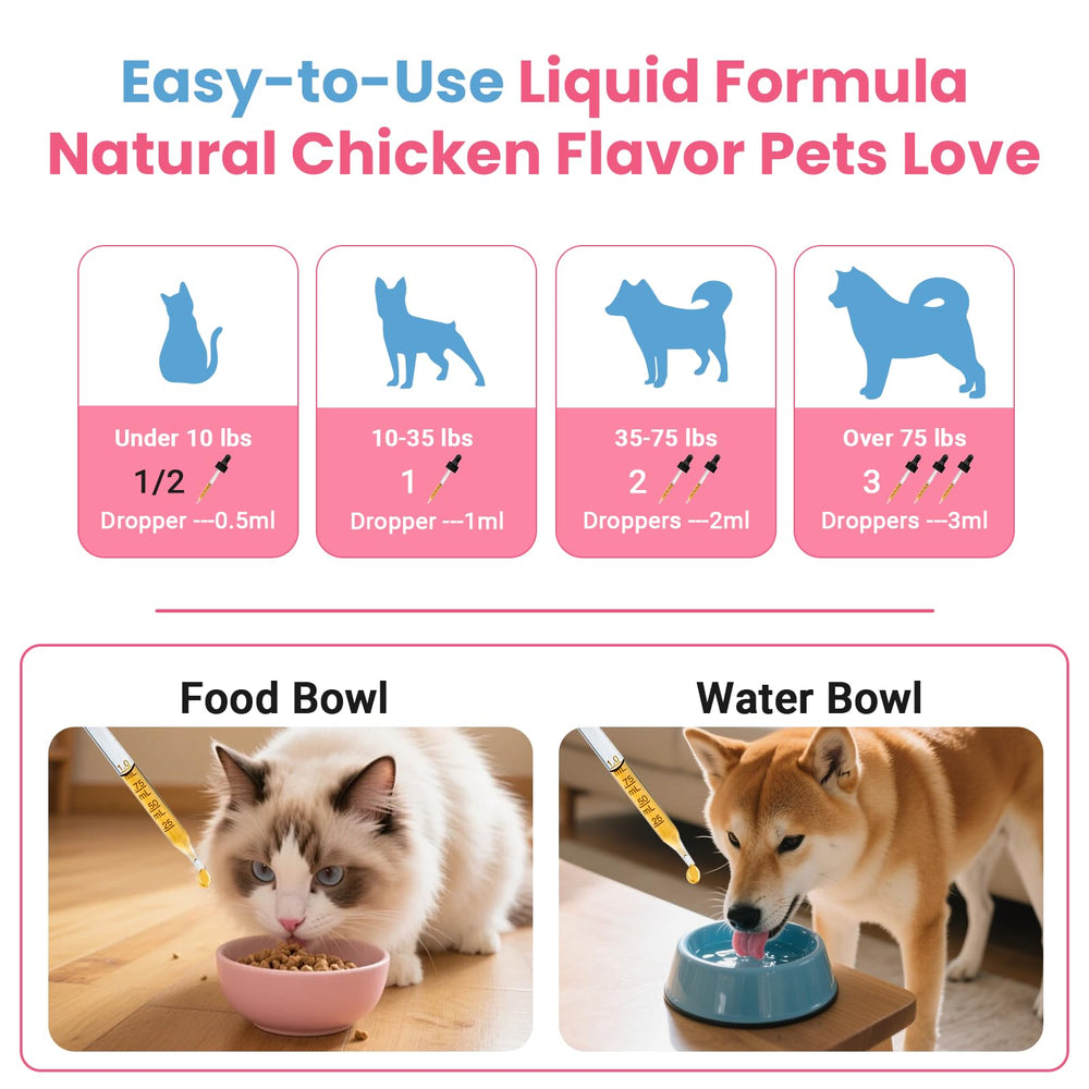 Dosis diaria fácil para perros y gatos con VUN.