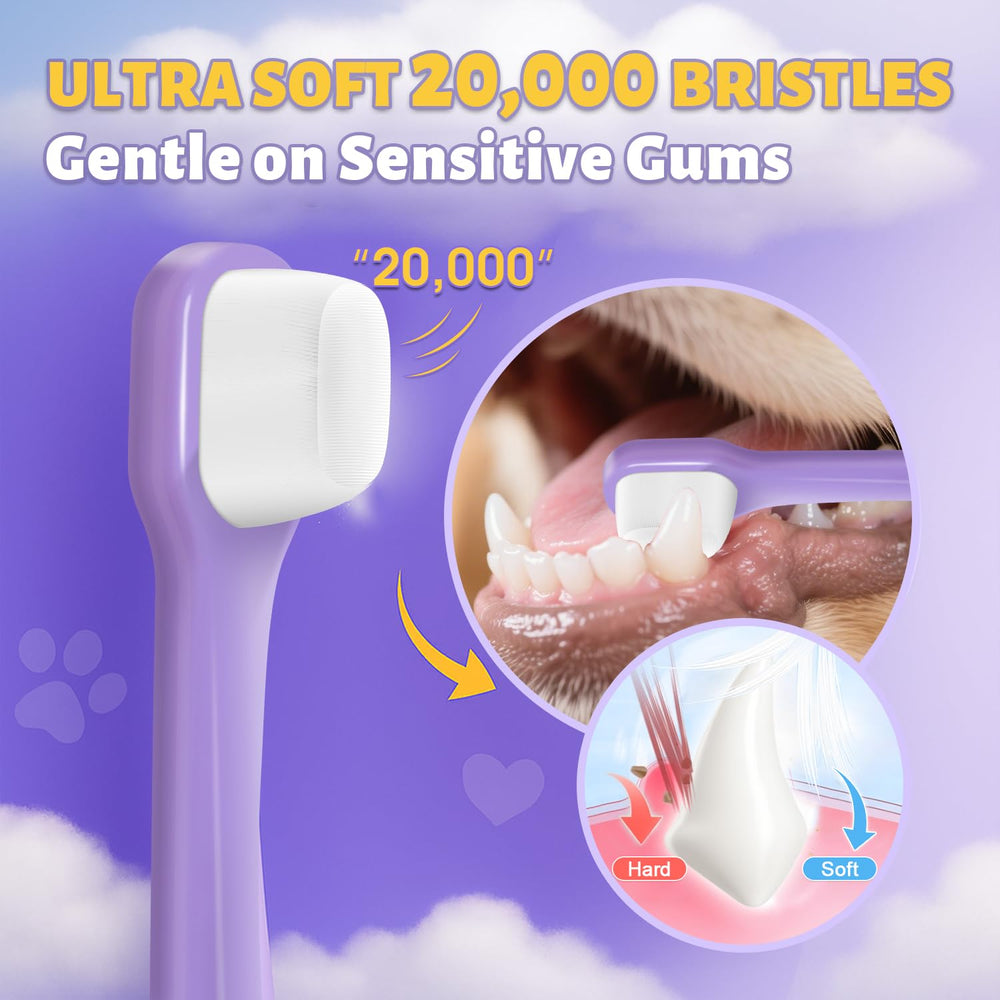VVHOMIFE dorso de goma suave para un agarre estable durante el cepillado.