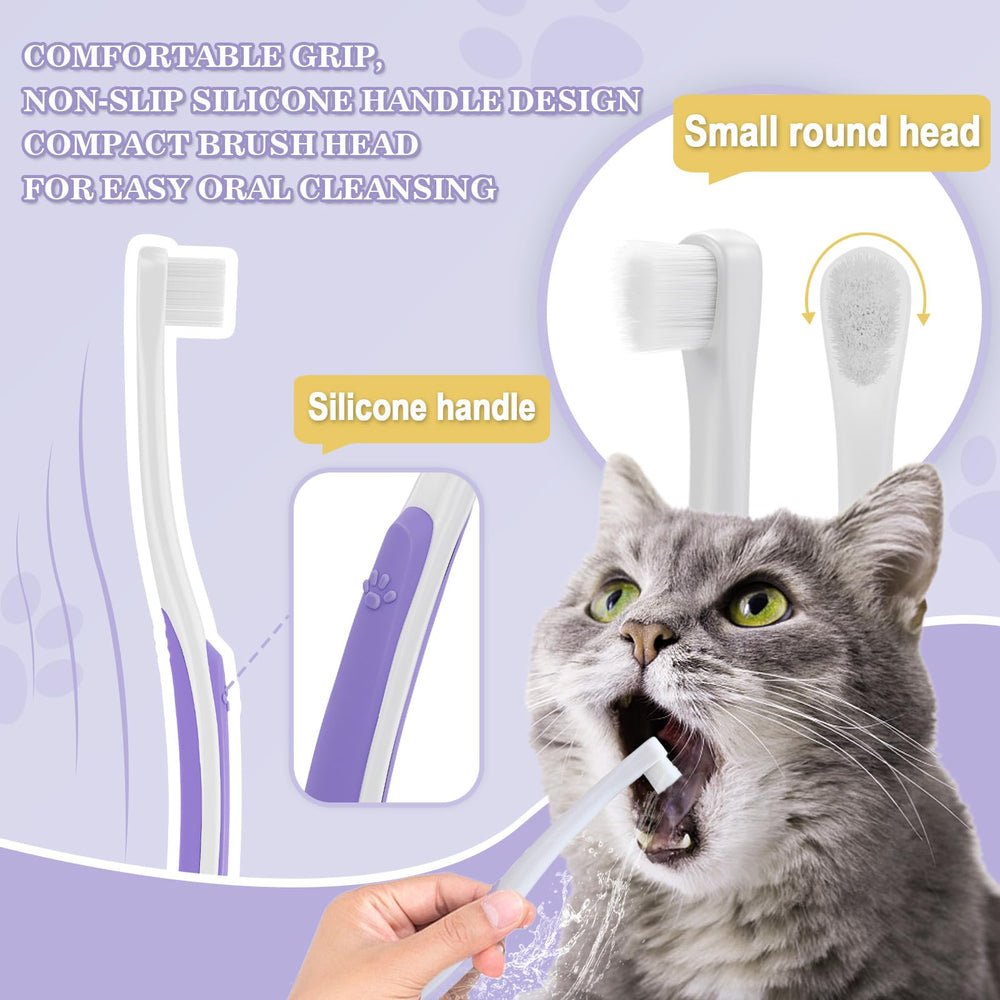VVHOMIFE kit completo para nuevos dueños de gatos, regalo práctico de higiene bucal.
