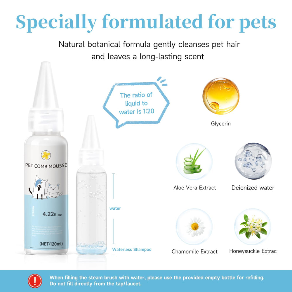 VVWVVW Pet Steam Brush cepillo para dientes y orejas para higiene básica