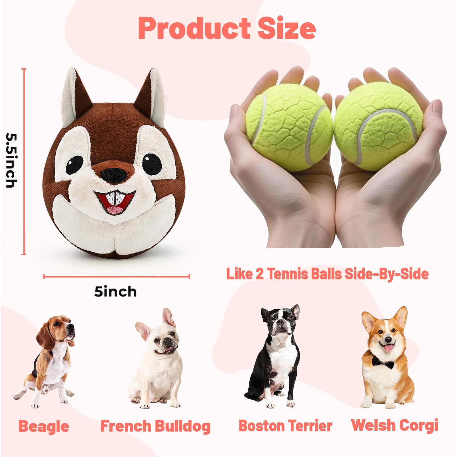 VYsTN Juguete en acción para perros, estimulación diaria.