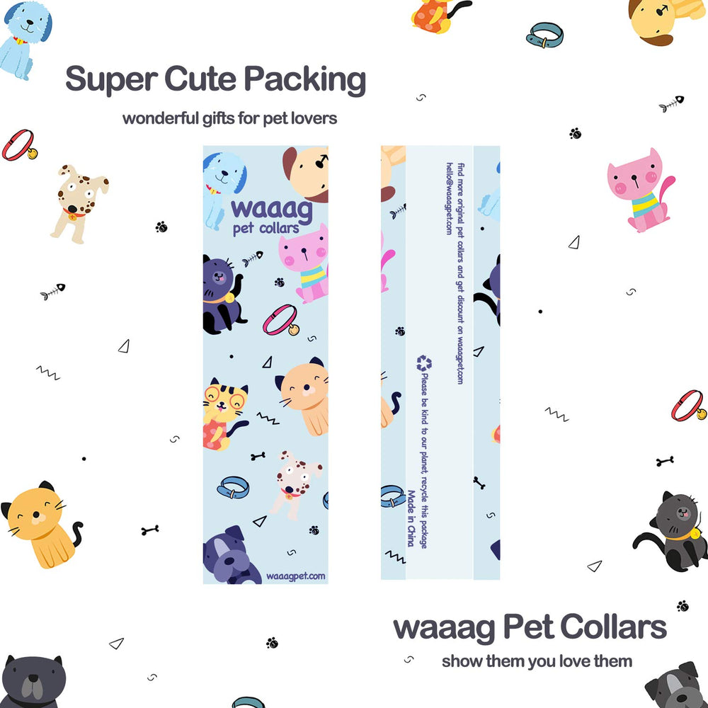 WAAAG collar diseño celeste: combinación perfecta para moda responsable.