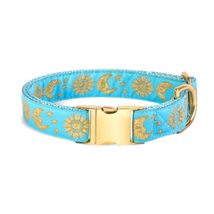 Collar waaag para gato con luna creciente y estrellas, cómodo y seguro.