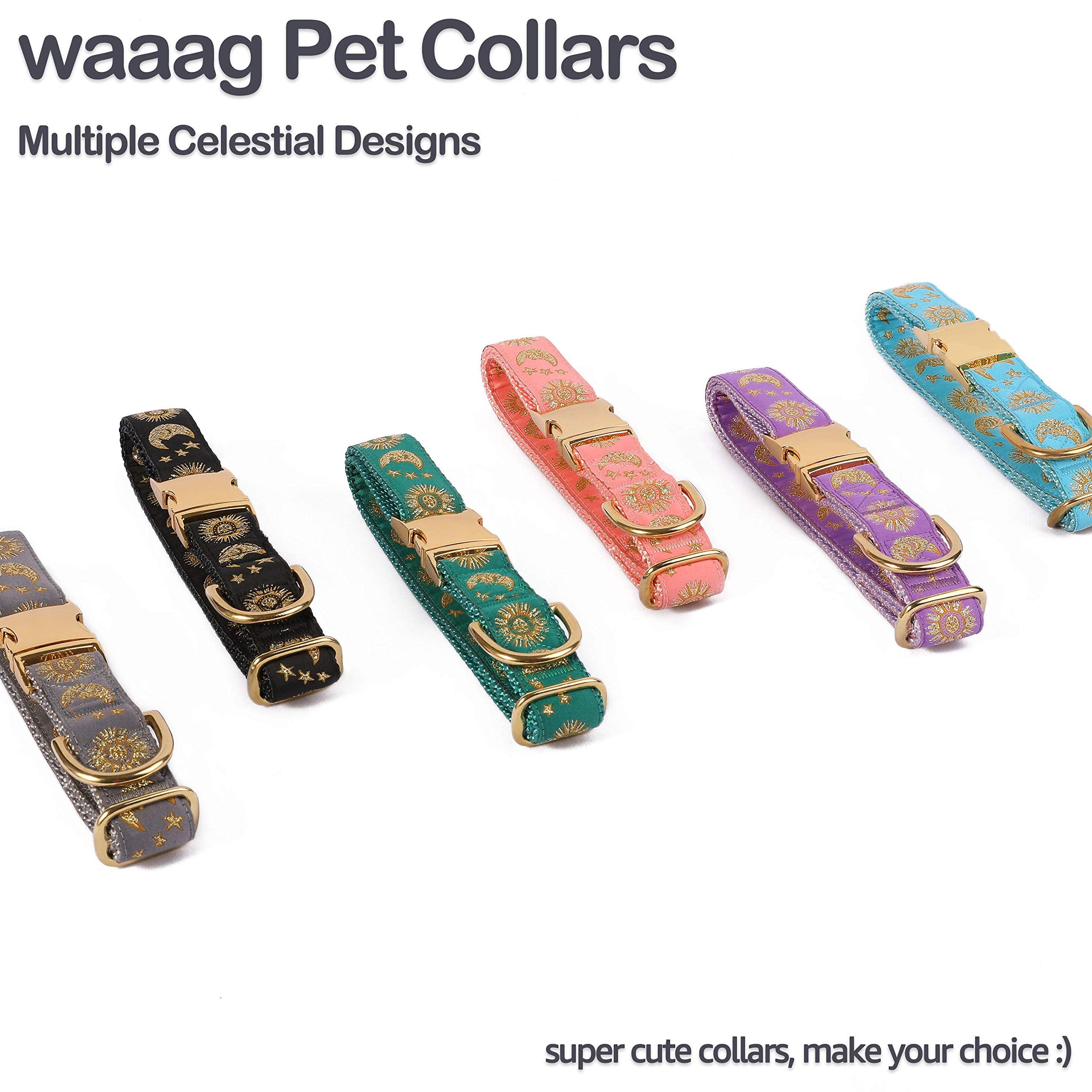 Collar WAAAG con sol, perfecto para destacar en salidas al parque.