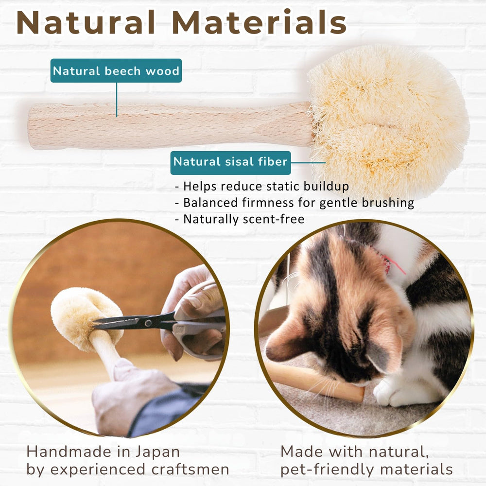 Wablade detalle de fibras delicadas, adecuada para gatos reacios al cepillado.