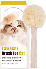 Wablade cepillo relajante para gatos con fibra de sisal, ideal para cepillado suave.
