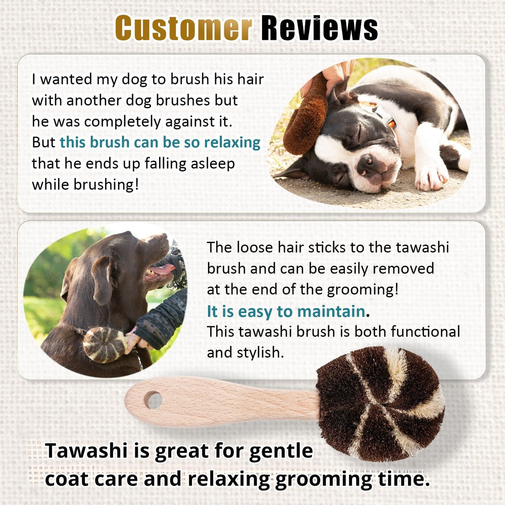 Hecho a mano en Japón, cepillo Wablade Tawashi, regalo perfecto para dueños de perros.