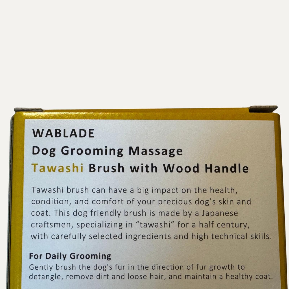 Tamaño pequeño de Wablade Tawashi, ideal para perros de razas pequeñas.