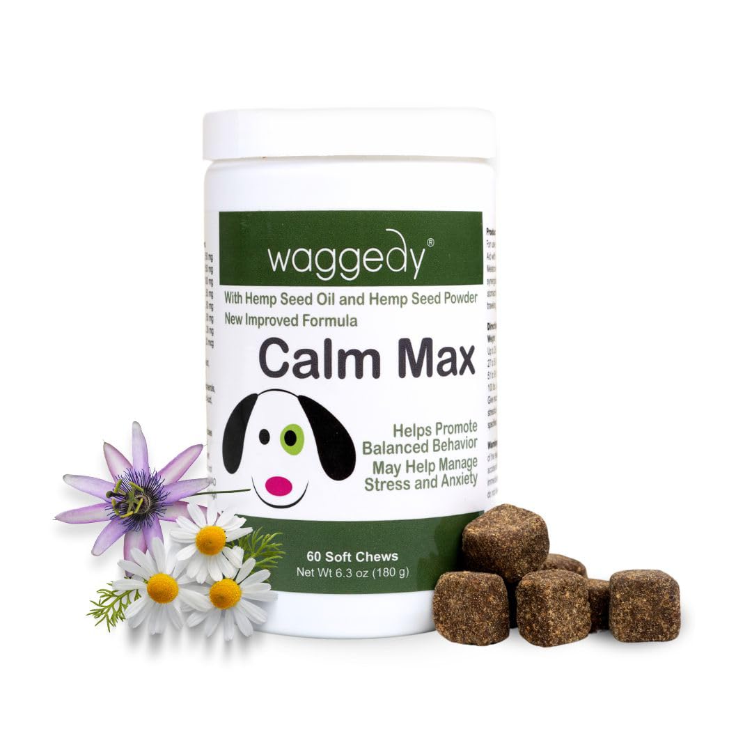 waggedy Calm Max: Bocados suaves para relajar al perro tras la caminata diaria