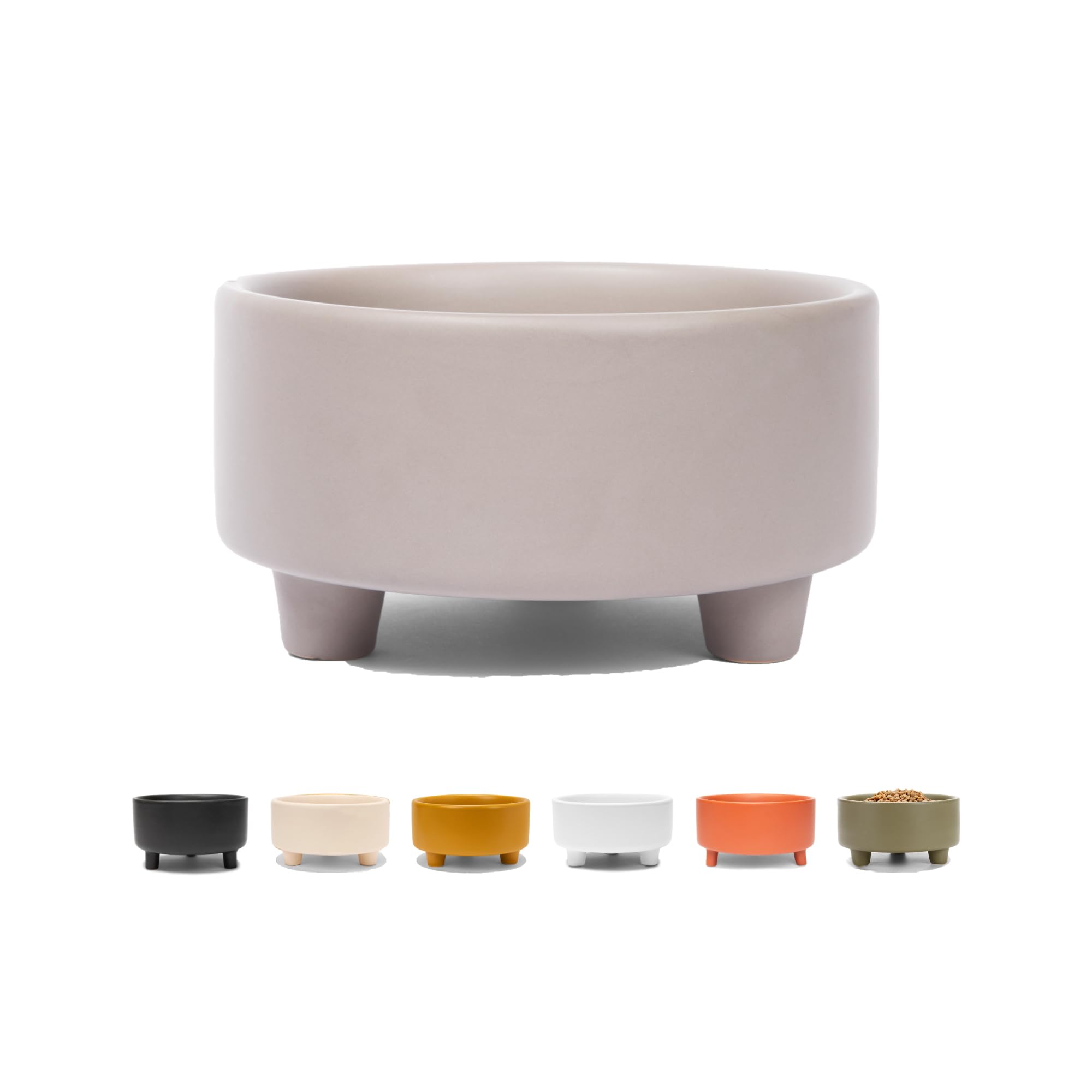 Tazón Waggo Uplift ceramico pequeno con base estable para comida