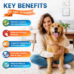 Wagmee alivio levadura para perros para patas con comodidad