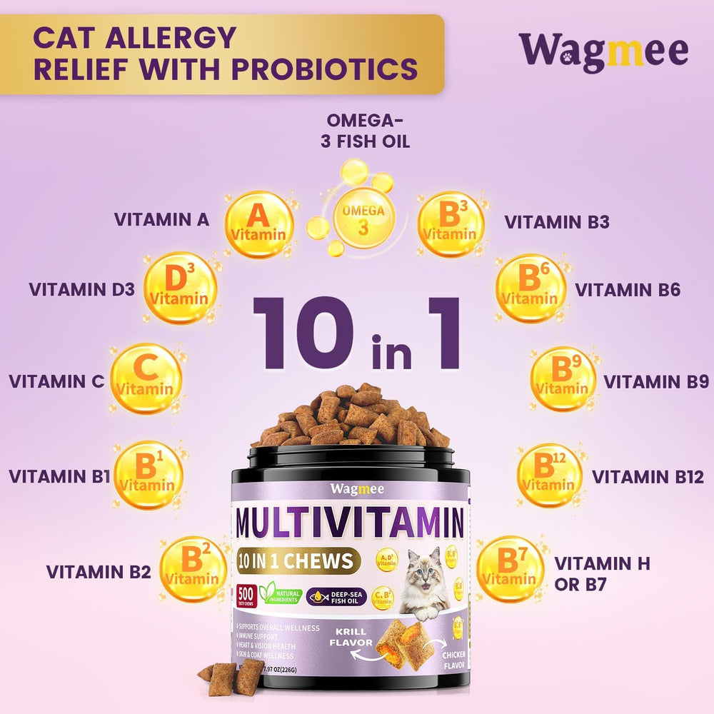 Bocadillos crujientes-cremosos Wagmee para gato, cómodo de servir como premio diario.