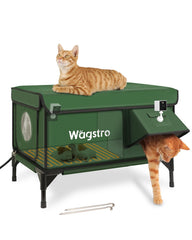 Wagstro camara 2K para exterior, monitoreo seguro de gatos al aire libre
