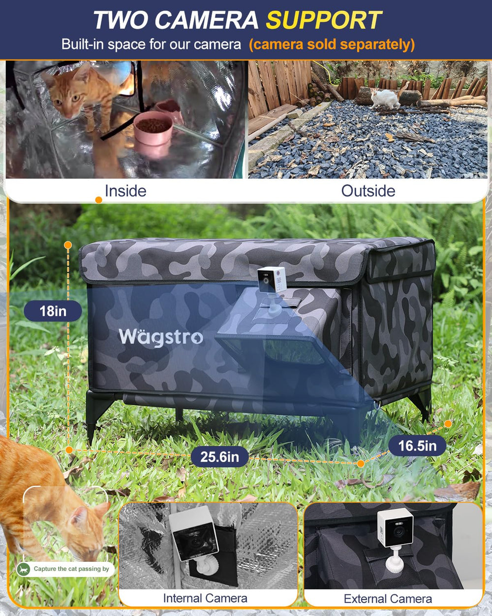 Wagstro casa-gato-calor-montaje-facil: instalación rápida sin herramientas.