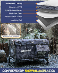 Wagstro casa-gato-calor-puerta-escape: seguridad adicional para tu gato.