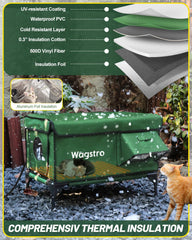 Wagstro funda de tela Oxford impermeable, protección contra lluvia y viento.