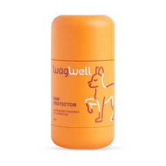 WagWell Protector de Patas, bote: hidratación suave para patas secas.