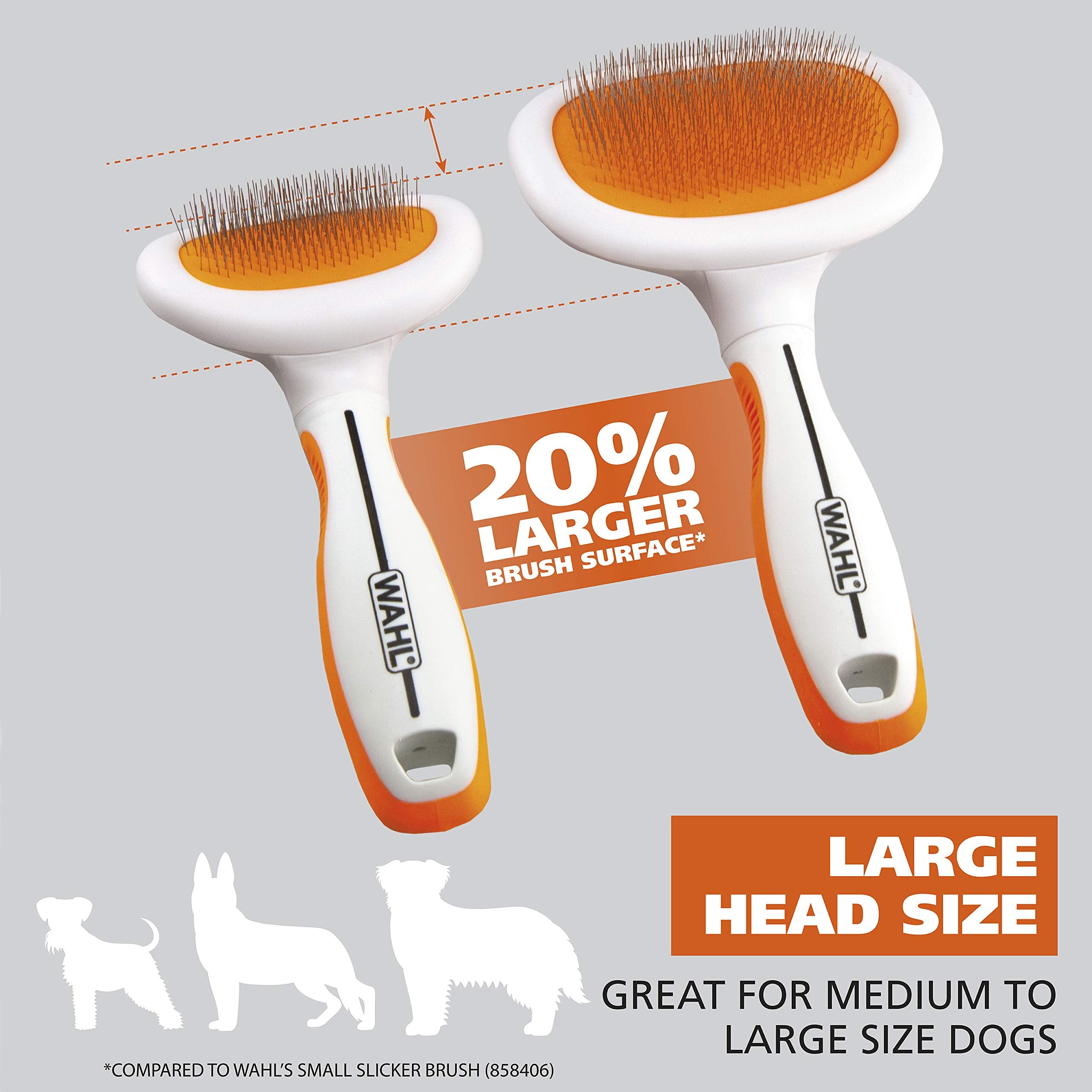 WAHL cabello medio y largo mejora con cepillado regular.