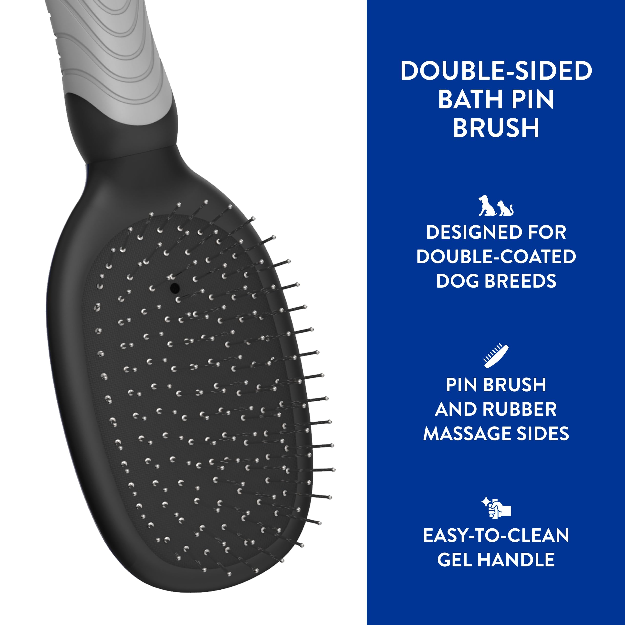 Wahl cepillo pin doble: cerdas de acero inoxidable para durabilidad y uso prolongado
