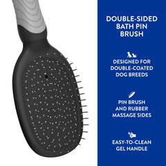 Wahl cepillo pin doble: cerdas de acero inoxidable para durabilidad y uso prolongado