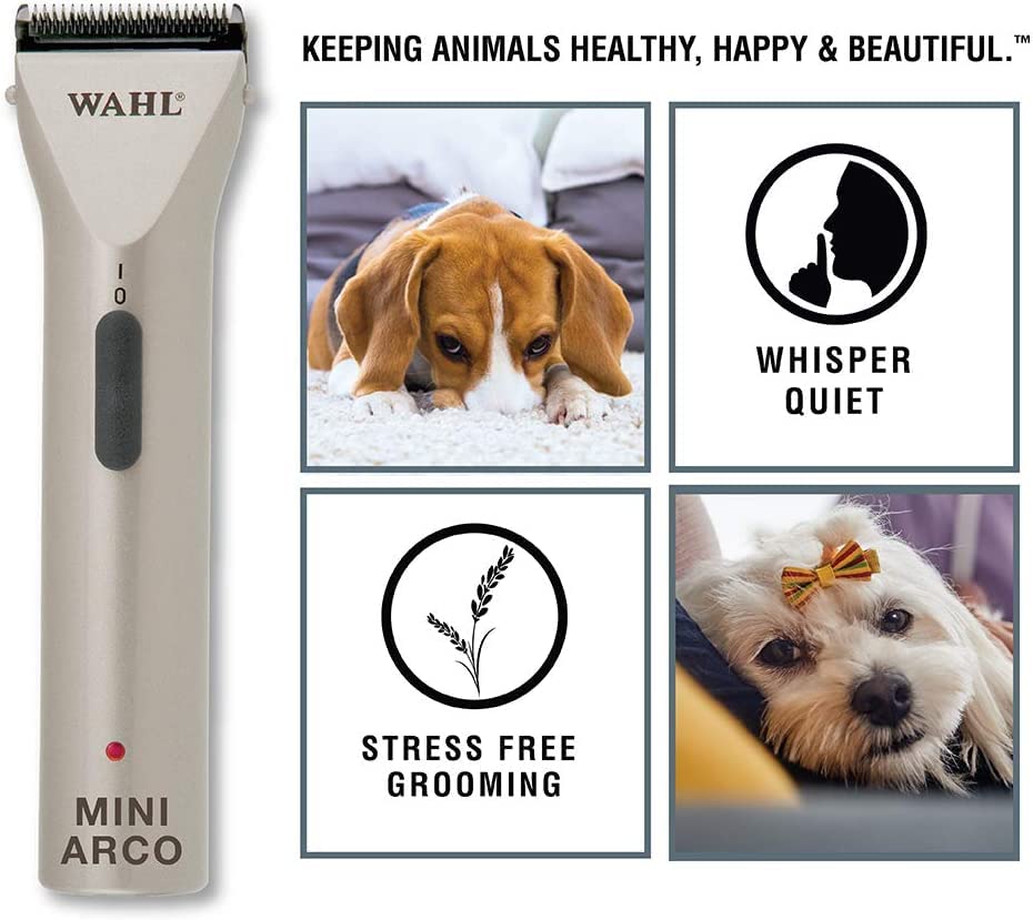 Wahl MiniArco; aceite para hojas; lubricación para rendimiento suave.