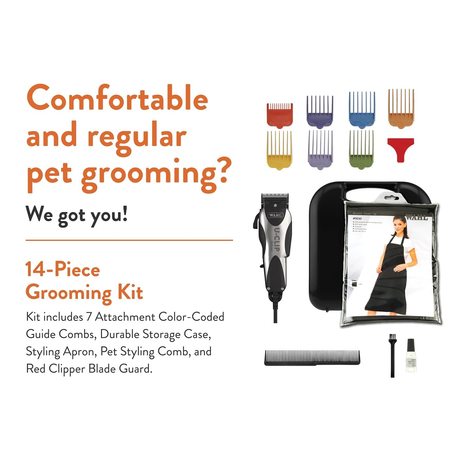 Wahl Pro Animal Deluxe U-Clip corte 8mm para pelaje ligero