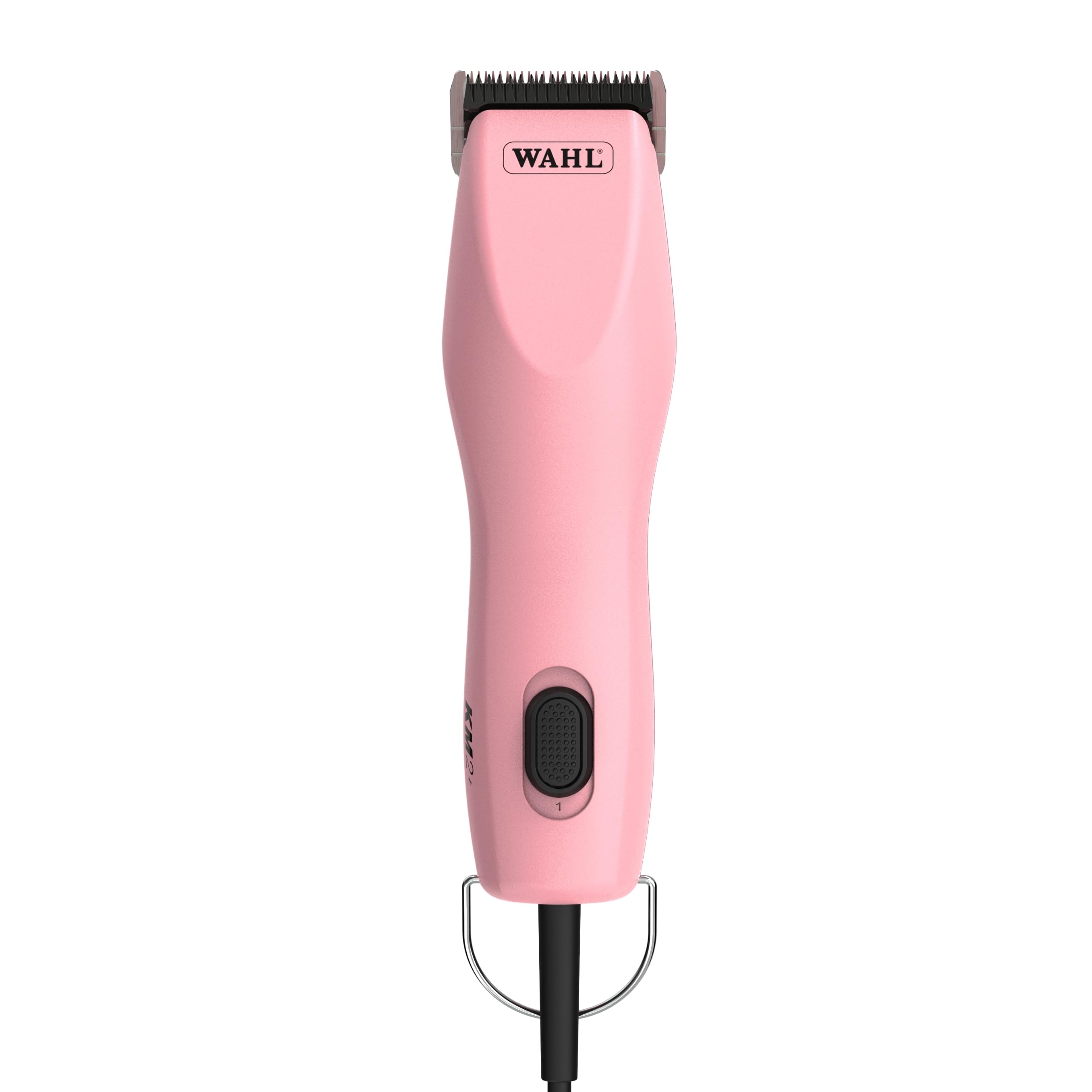 Wahl Pro Animal KM2+ cortapelos rosa realiza corte profesional en pelaje variado con precisión