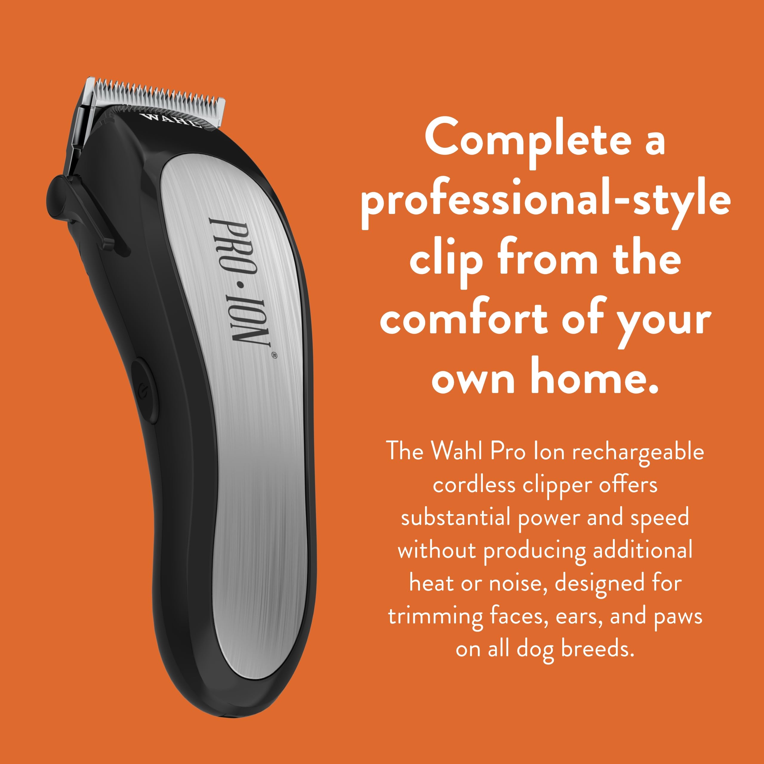 Wahl Pro Ion Pet: diseño ergonómico para grooming cómodo