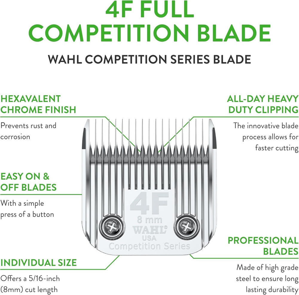 Wahl Professional 4F: imagen de corte uniforme en pelajes variados.