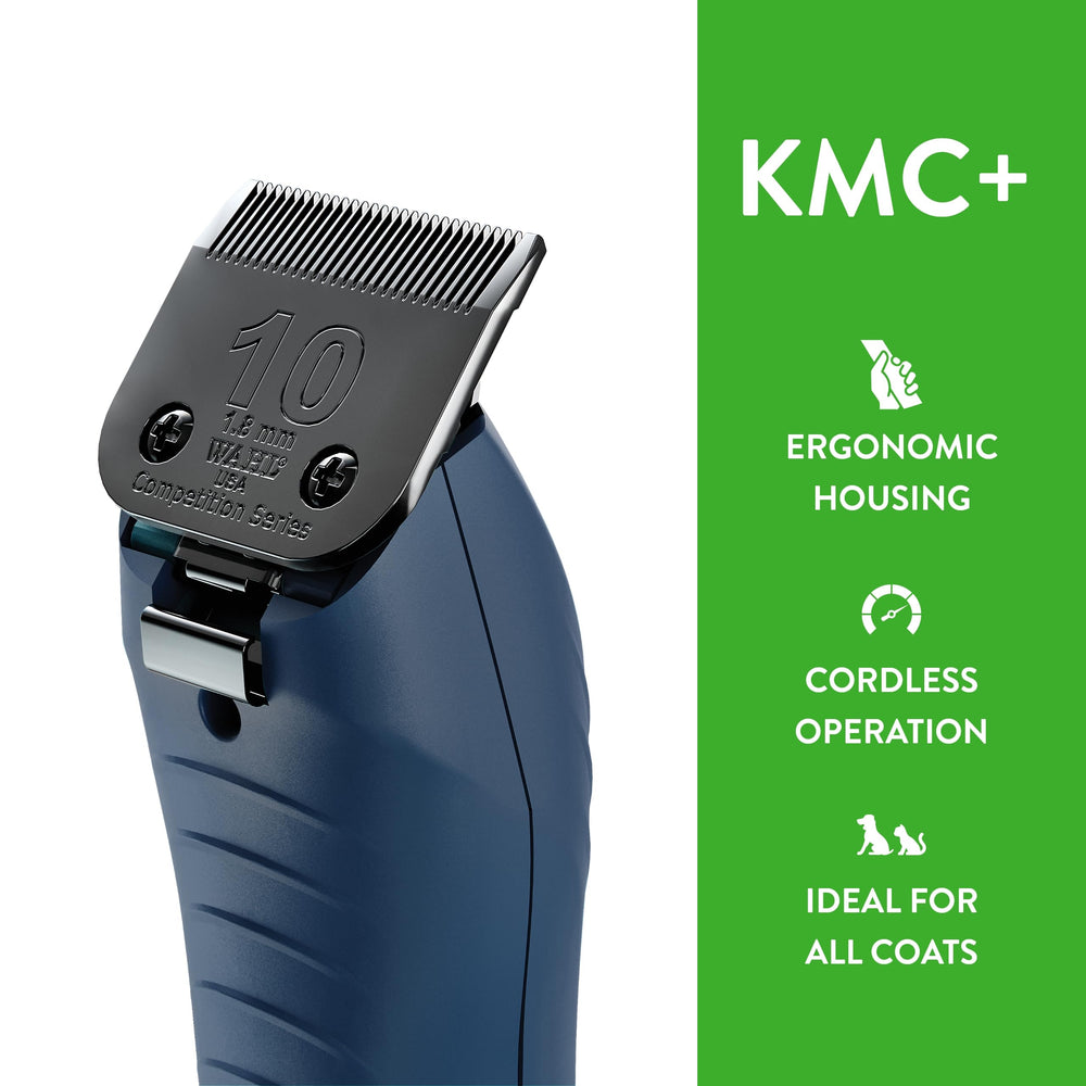 Wahl Professional Animal KMC+ operación de bajo ruido para mascotas sensibles.