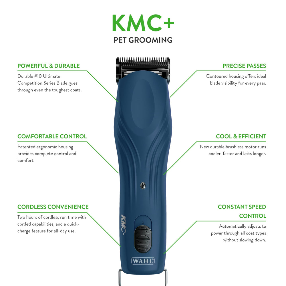 Wahl Professional Animal KMC+ hoja desmontable para cortes precisos.