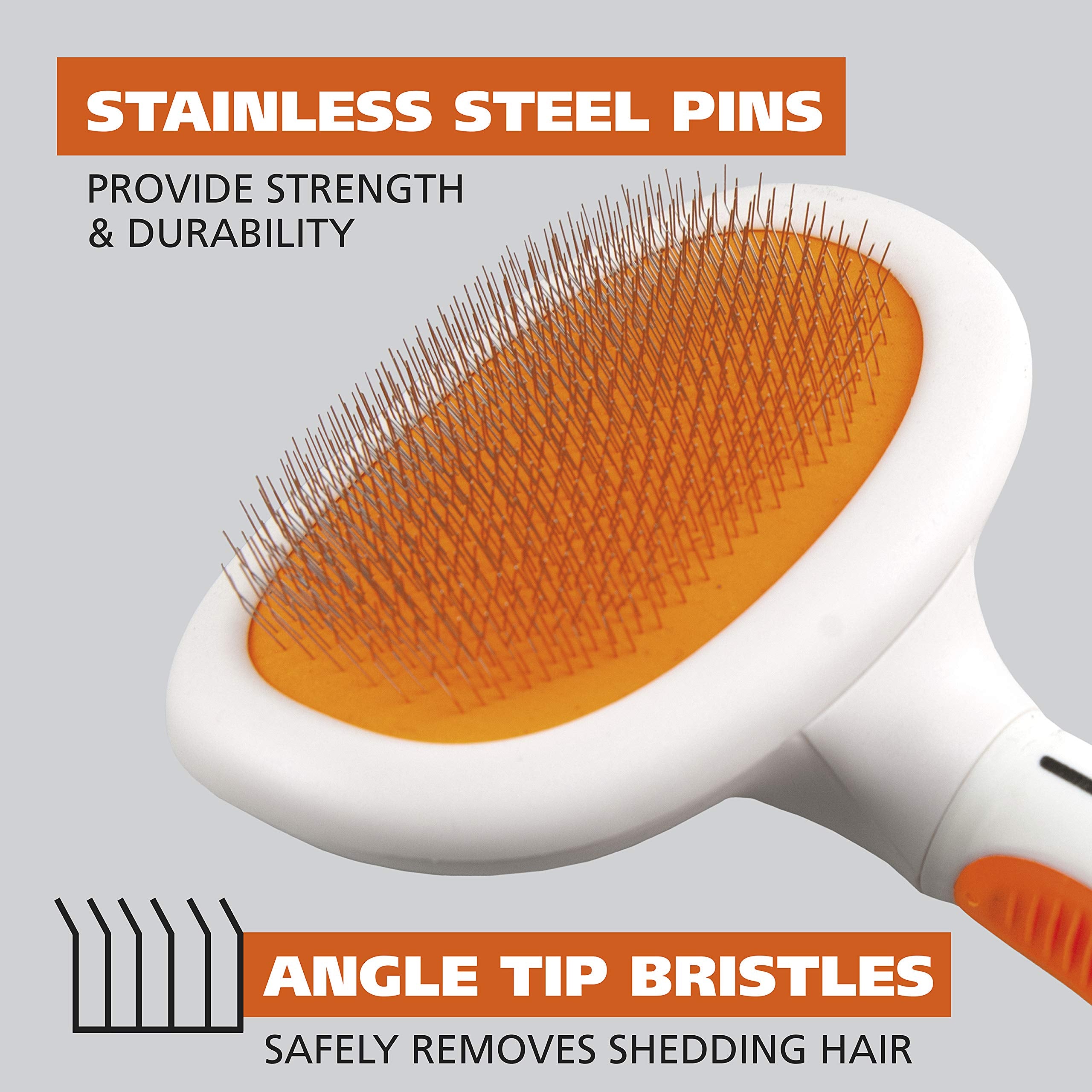 WAHL puntas de acero inoxidable, duraderas para cepillados frecuentes.