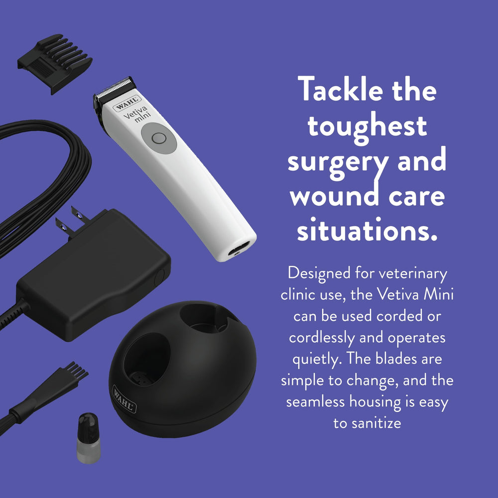 Wahl Vetiva Mini tamaño compacto para zonas difíciles.