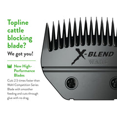 Wahl X-Blend: hoja para ovejas lana, manejo del pelaje más suave.