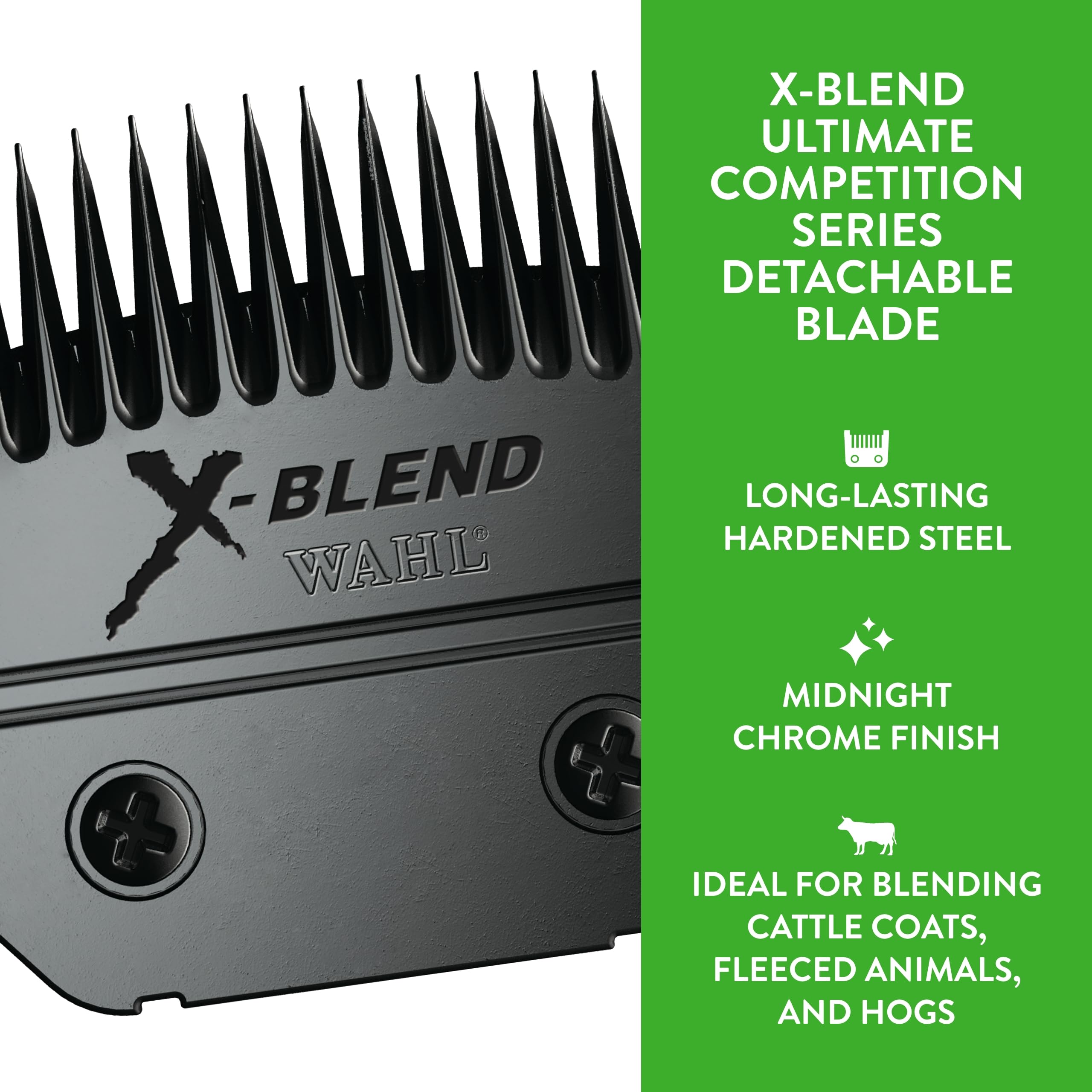 Wahl X-Blend: hoja para ovejas pelo denso, acabado uniforme.