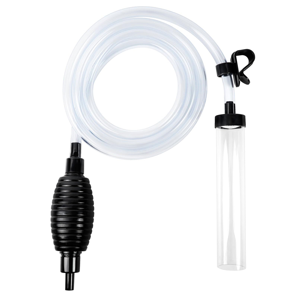 Waifoter limpiagrava sifón manual 7ft en acción para limpieza del sustrato