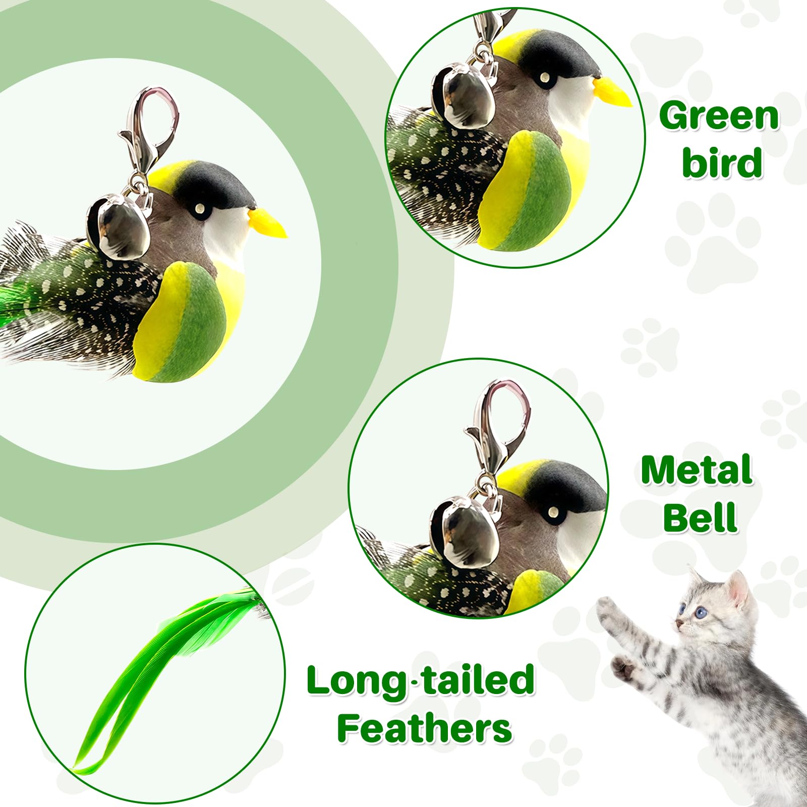 Walfront set cinco teasers: variedad para estimular al gato.