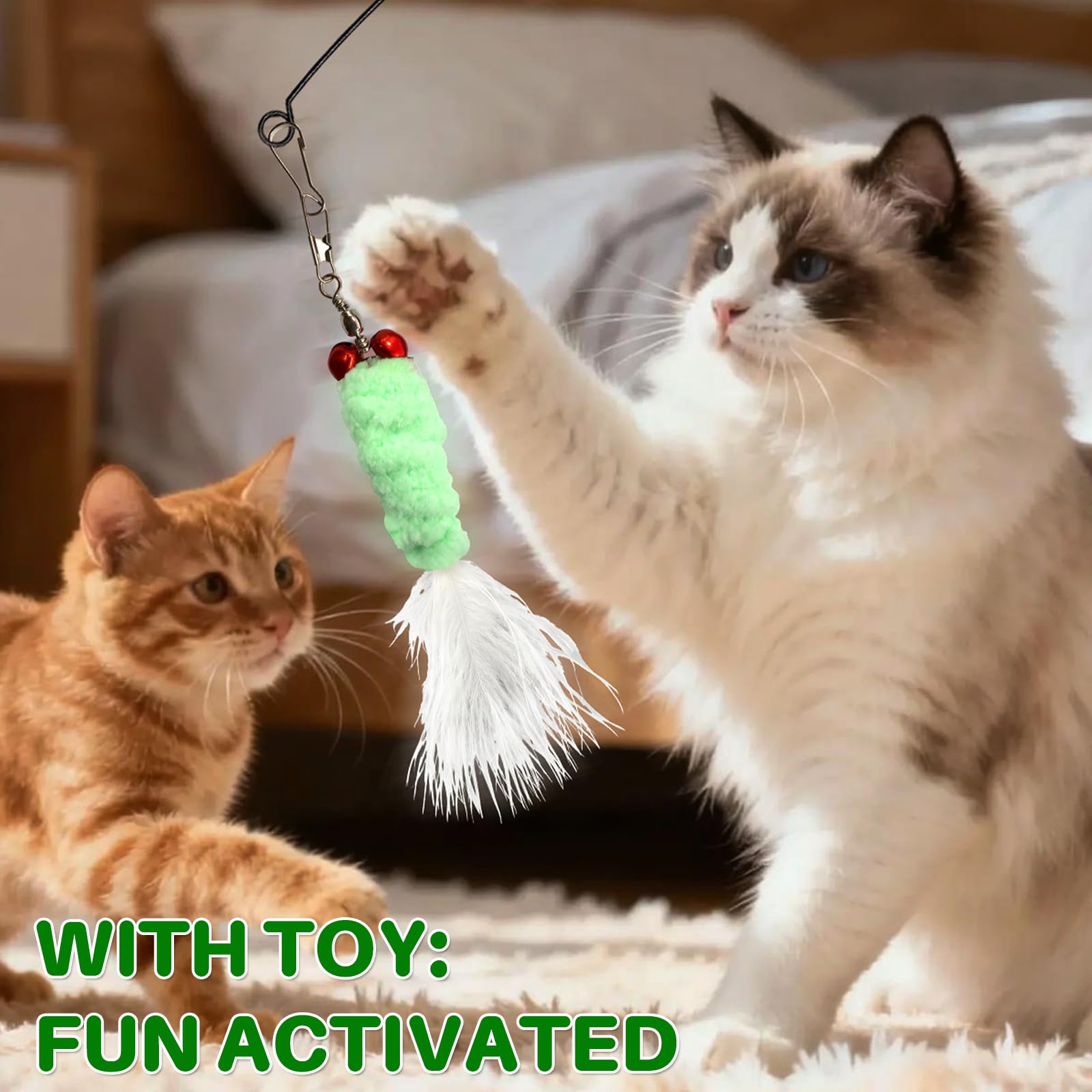 Walfront teaser wand para hogares con varios gatos