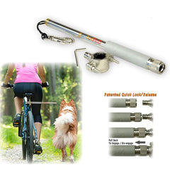 Walky Dog Plus instalación rápida para cambio entre bicicletas sin herramientas.
