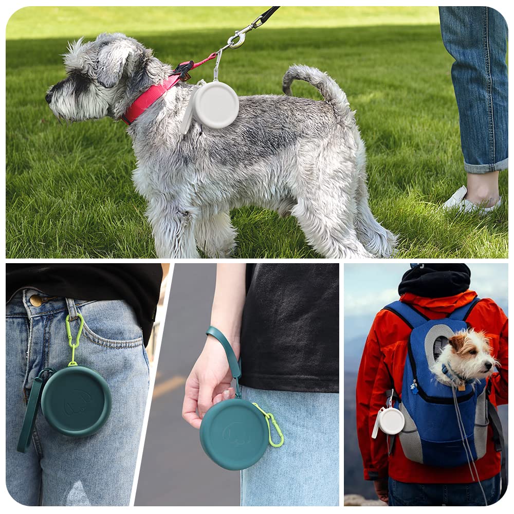 Accesorio de paseo Wallfid con mosquetón, práctico para cinturón o bolso.