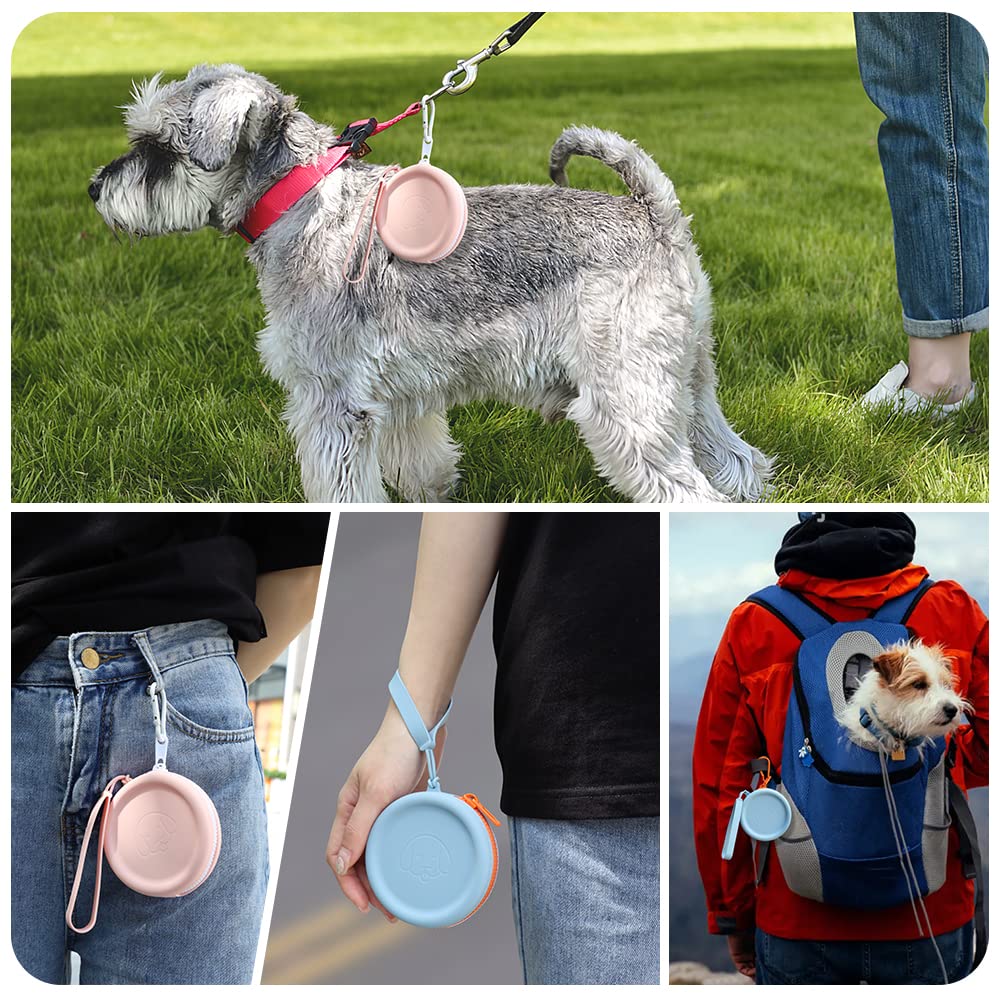 WallFID bolsa de golosinas para perros de silicona, limpieza fácil y diseño ligero.