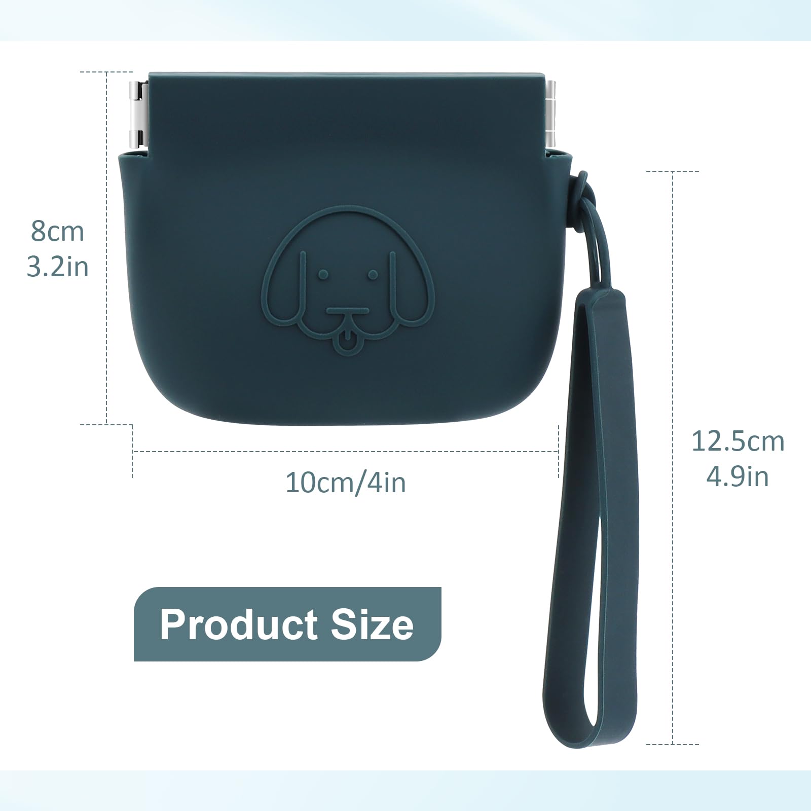 Wallfid bolsa de tamaño bolsillo para paseo de perro o gato.
